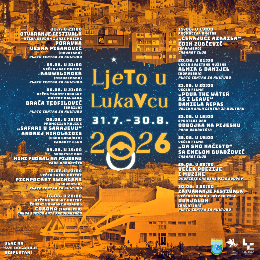 Lukavac kao festivalska pozornica: Peto izdanje „Ljeta u Lukavcu“ donosi umjetnost bez granica 