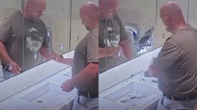 Vandalizam u javnom toaletu: Razbio ogledalo nakon što u dozatoru više nije bilo sapuna