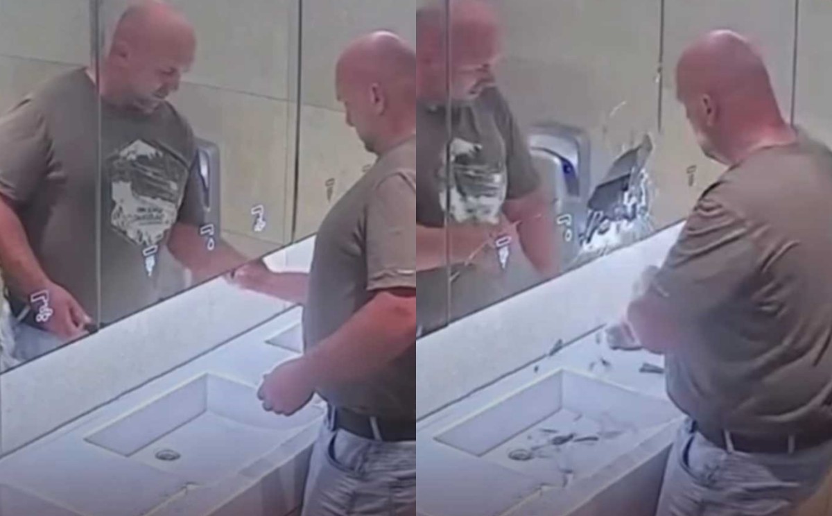 Vandalizam u javnom toaletu: Razbio ogledalo nakon što u dozatoru više nije bilo sapuna